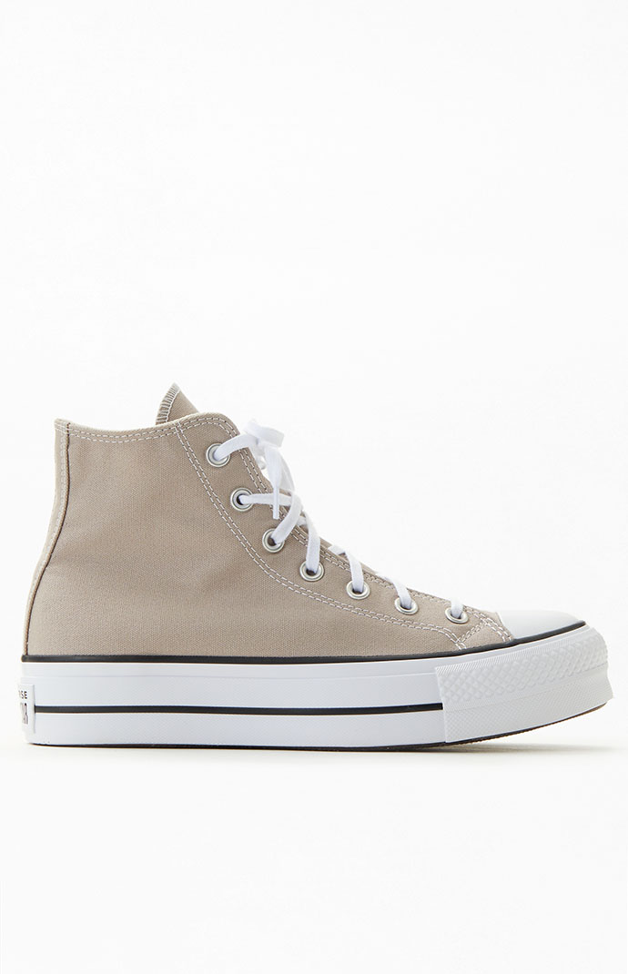 Converse Gray Chuck Taylor All Star Lift High Top Sneakers | PacSun
