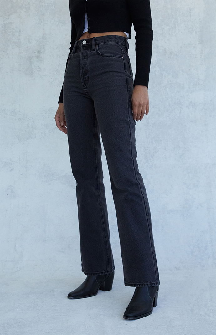 PacSun Eco Faded Black High Waisted Bootcut Jeans | PacSun
