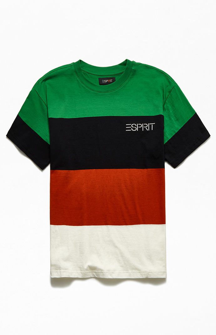 Esprit Blocked Stripe T-Shirt | PacSun