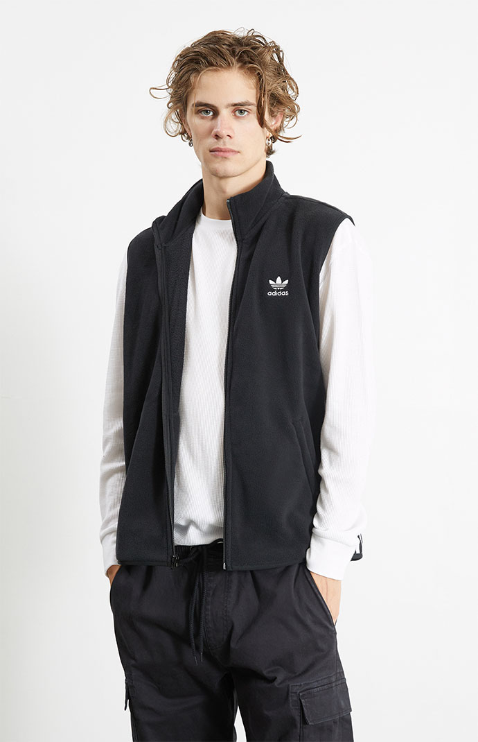 adidas Recycled Adicolor 3-Stripes Fleece Vest | PacSun